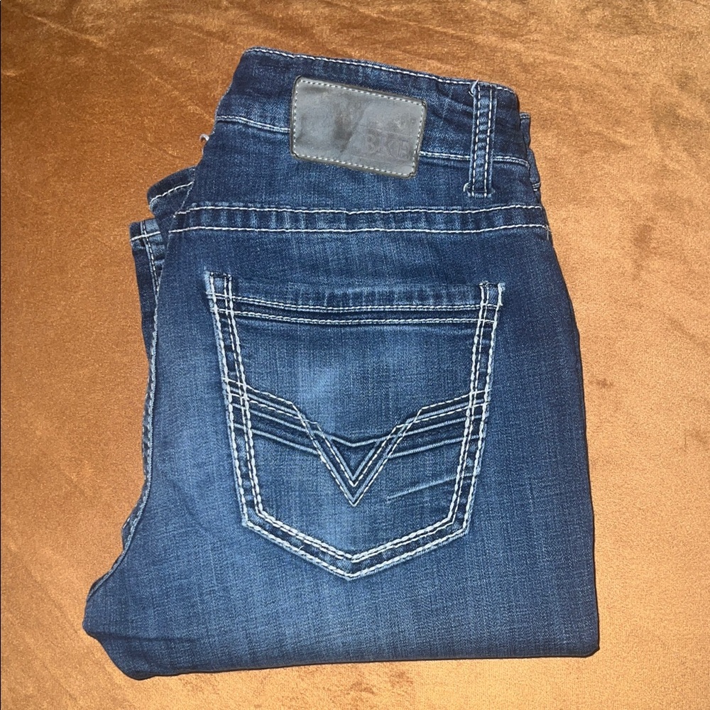 BKE Men’s Classic Blue Straight Jeans